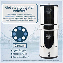 CROWN BERKEY WITH SIX (6) PURIFICATION ELEMENTS